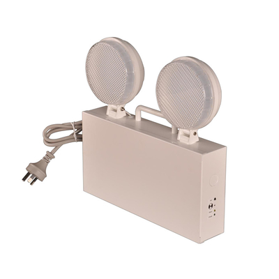 Iluminação embutida LED de emergência com dois focos branca 2,5 W 130 mm CRI70 5700 k