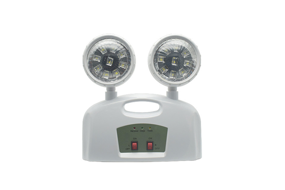 3W Luz de emergência de cabeça dupla AC 85-265V ABS com alça