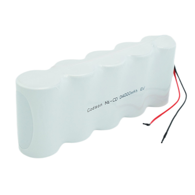 Bateria recarregável Ni Cd D4000mAh 6,0V Baterias de vida útil