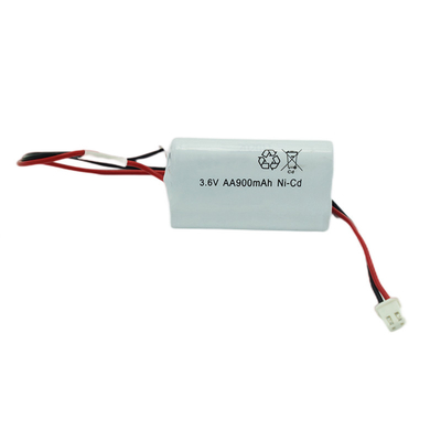 Bateria de Ni Cd de luz de emergência AA 900mAh 3,6V 500 vezes a vida útil do ciclo