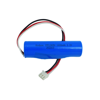 Pilhas das baterias Lifepo4 da luz da saída de emergência do lítio 18650 3.2V 1600mAh