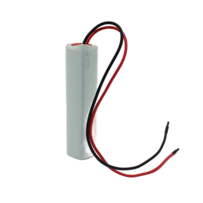 Ni Cd D4000mah 2.4 Volt Baterias de saída de luz Tipo Stick com PVC branco