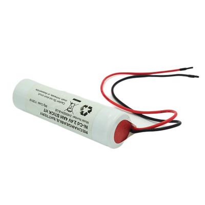 Ni Cd D4000mah 2.4 Volt Baterias de saída de luz Tipo Stick com PVC branco
