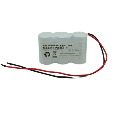 Baterias de luz de saída de emergência Ni Cd lado a lado 3,6 volts 4000 mah
