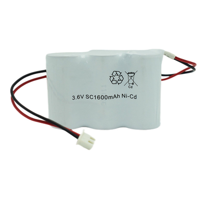 carga recarregável das baterias 3.6V 0.1C da luz da saída de emergência 1600mah