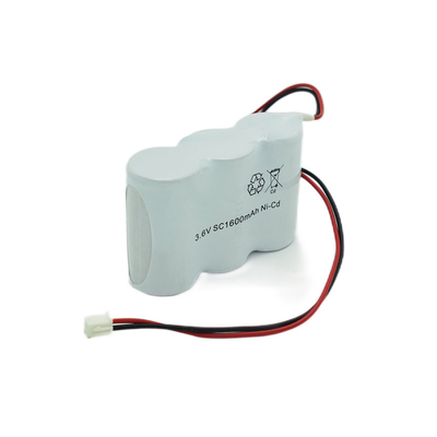 Baterias de luz de saída de emergência SC1600mAh bateria recarregável de níquel cádmio 3,6 V