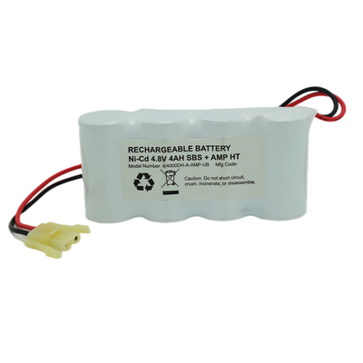 Bateria de 55 graus D4000mAh Nicd 4,8 V para iluminação de emergência