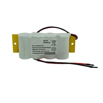 4,8 volts C2500mah Ni Cd luz de saída de emergência baterias tipo bastão