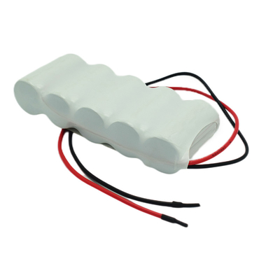 Bateria de célula recarregável C2500mAh NiCd 6.0V Vida útil esperada de 5 anos