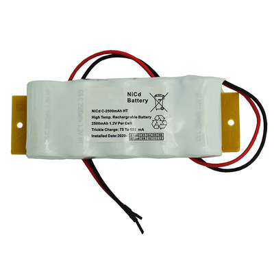 carga recarregável das baterias 6.0V 0.1C da luz da saída de emergência 2500mah
