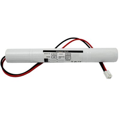 carga da bateria recarregável 4.8V 0.1C das baterias da luz da saída de emergência 2500mah