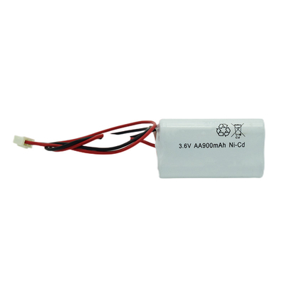 A bateria 3.6V de NiCd da iluminação de emergência esperou a vida 5 anos de AA900mAh