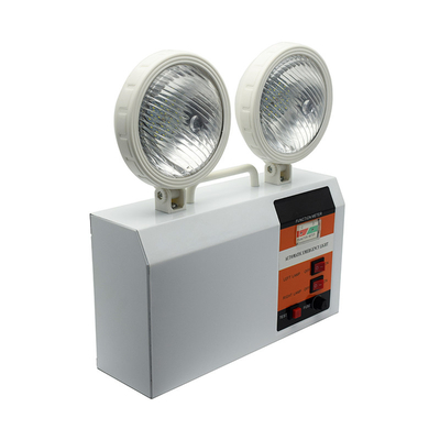 Foco duplo LED de emergência externo branco 3W 6500K 3 horas de duração