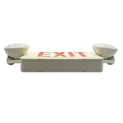 Luz de sinalização de saída de emergência 600 Lm com 2 placas de montagem de cabeça ajustável