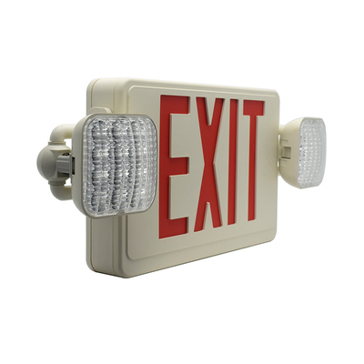 Luz de sinalização de saída de emergência 600 Lm com 2 placas de montagem de cabeça ajustável