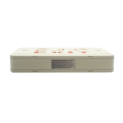 Luz vermelha AC220V 50Hz do sinal da saída de emergência do diodo emissor de luz do PC do ABS com bateria de lítio