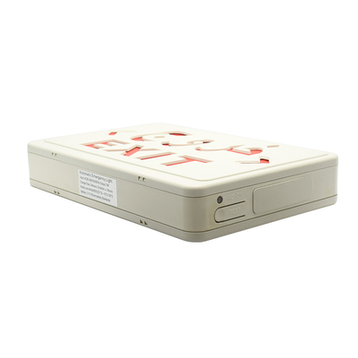 Luz vermelha AC220V 50Hz do sinal da saída de emergência do diodo emissor de luz do PC do ABS com bateria de lítio