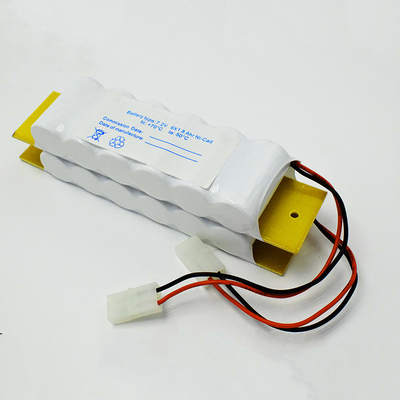 código 8507300090 da bateria de cádmio de níquel HS da luz de emergência de 7.2V 1800mAh