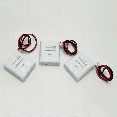 As baterias da luz da saída de emergência do AA embalam NiCD AA900mAh 3.6V SBS Rechargable