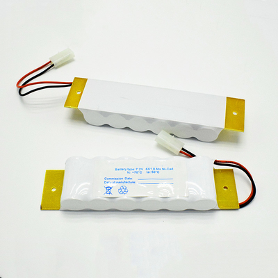 Bateria do CD do Ni da luz de emergência do sinal da saída de SC1800mAh 7,2 V com contra-chapa