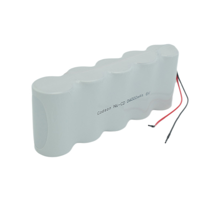 Baterias NiCD de saída de emergência D4000mAh 6.0 V seguras lado a lado
