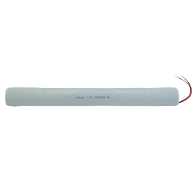 NiCd D4000mAh 6.0V Bateria de reserva para iluminação de emergência