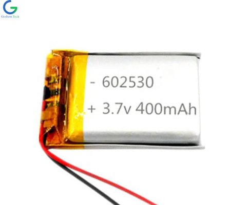 Iluminação de emergência com bateria de iões de lítio com 602530 400 mAh 3.7V Segurança
