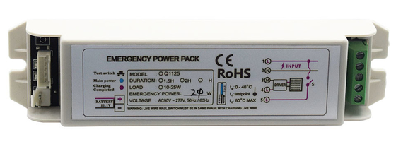 277V IP20 Iluminação de emergência Power Pack GS-Q1125 Kit de emergência Bateria Tipo de manutenção