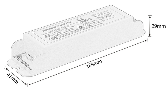 277V IP20 Iluminação de emergência Power Pack GS-Q1125 Kit de emergência Bateria Tipo de manutenção