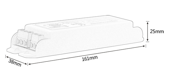 AC 85V Iluminação de emergência Power Pack GS-AT815 Convertor 5-15W Bateria de energia de emergência