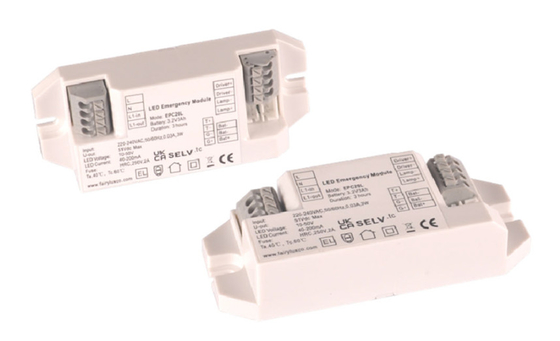 LiFePO4 Iluminação de emergência Inverter Manutenção Tipo 2W EPC20H Módulo de energia de emergência Pequeno