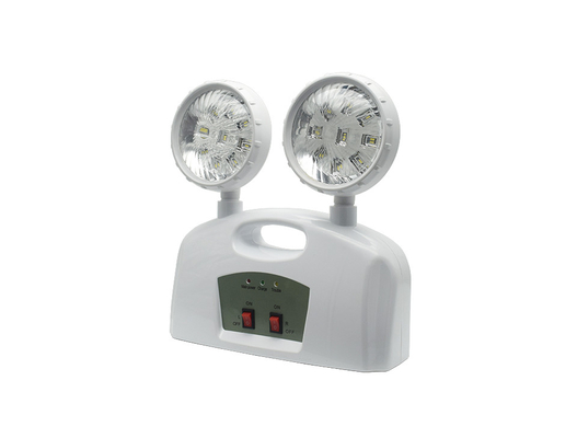 3W Luz de emergência de cabeça dupla AC 85-265V ABS com alça