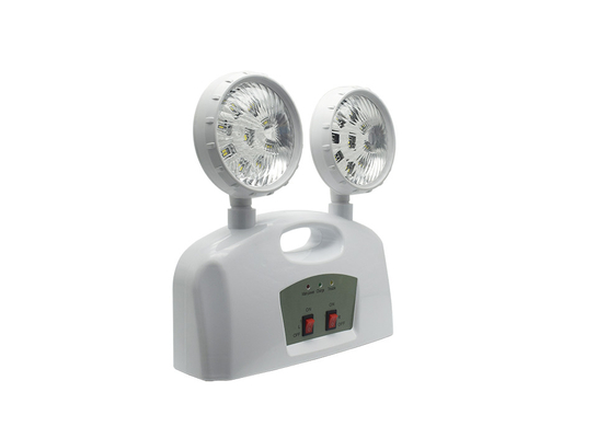 3W Luz de emergência de cabeça dupla AC 85-265V ABS com alça