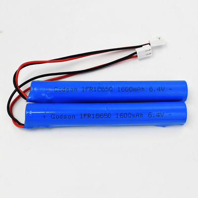 IFR 1600mAh 6.4 Volt 18650 LiFePO4 Baterias de tipo Stick Fácil de instalar