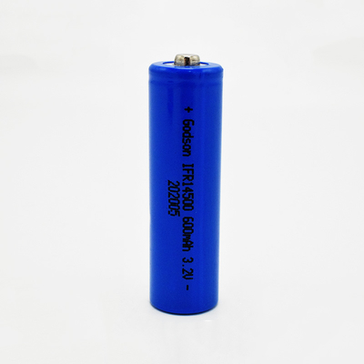 14500 600mAh 3.2V LiFePO4 Bateria para luzes de emergência e sinalização de saída