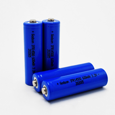 14500 600mAh 3.2V LiFePO4 Bateria para luzes de emergência e sinalização de saída