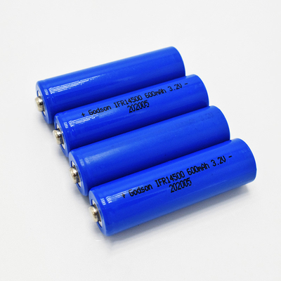14500 600mAh 3.2V LiFePO4 Bateria para luzes de emergência e sinalização de saída