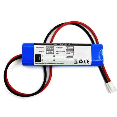 IFR 600mAh 12,8V 14500 LiFePO4 Baterias recarregáveis Tipo paralelo