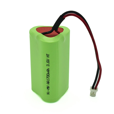 Célula de bateria de alta capacidade de 3,6 V AA1700mAh Ni Mh para iluminação de emergência e ferramentas elétricas