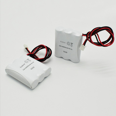 Iluminação de emergência lado a lado Tipo Ni-Cd Bateria AA900mAh 3.6V