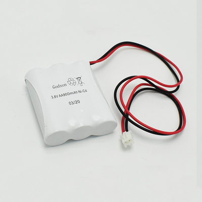 Iluminação de emergência lado a lado Tipo Ni-Cd Bateria AA900mAh 3.6V