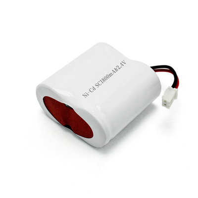 Bateria de iluminação de emergência Bateria Ni-Cd SC1800mAh 2.4V 4.32Wh Tipo Side By Side