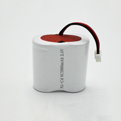 Bateria de iluminação de emergência Bateria Ni-Cd SC1800mAh 2.4V 4.32Wh Tipo Side By Side