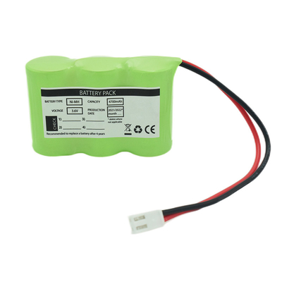 3S1P Side By Side Tipo 3.6V Ni-Mh C4700mAh Bateria recarregável de alta temperatura OEM PVC