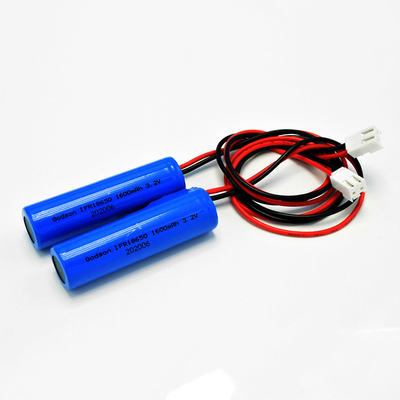 Tipo único IFR 18650*1 Célula com PCM 1.6Ah 3.2V LiFePO4 baterias cilíndricas