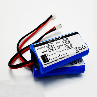 OEM 9.6Wh LiFePO4 18650*2 Células 1.5Ah 6.4V Baterias de qualidade IFR sinal de saída