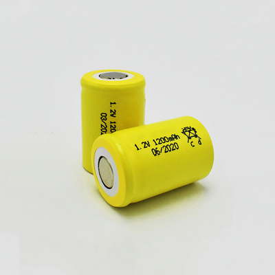 pilha de bateria 1,2 V do cádmio de níquel 1200mAh para a iluminação de emergência