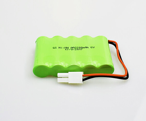 Baterias recarregáveis NiMH 2200mAh 6.0V da luz da saída de emergência do AA