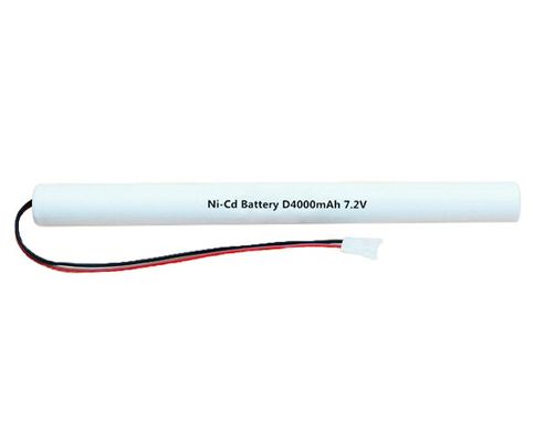 Baterias da luz da saída de emergência de Rechargable NiCd 7,2 V D4000mAh