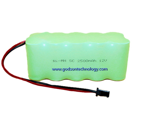 SC recarregável 2500mAh da bateria 12V de NiMH das baterias da luz da saída de emergência